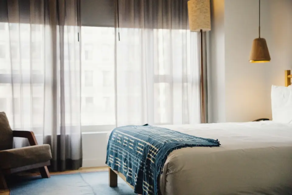 Interior of a luxury lodge suite