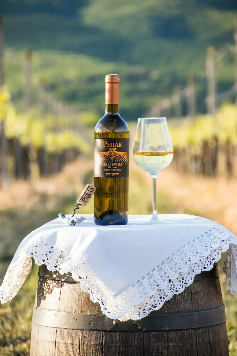 Wine tasting in Australian vineyard
