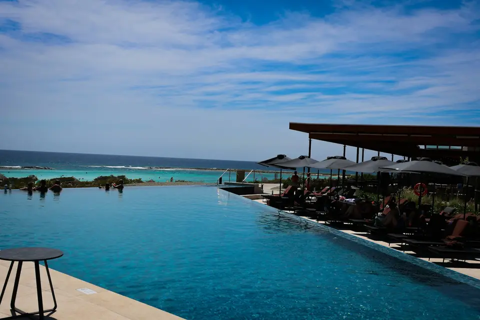 Luxury island resort bungalow on the Great Barrier Reef
